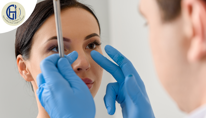 اندازه‌گیری و بررسی تقارن بینی پیش از عمل زیبایی